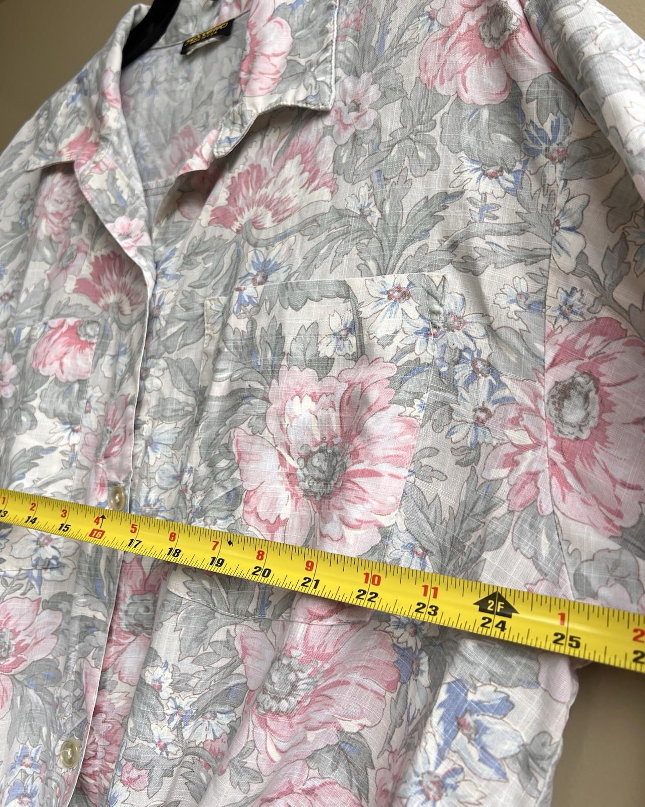 Vintage Cottagecore Floral Blouse 2XL Prairie Romantic Beachy Pastel BOHO Resort