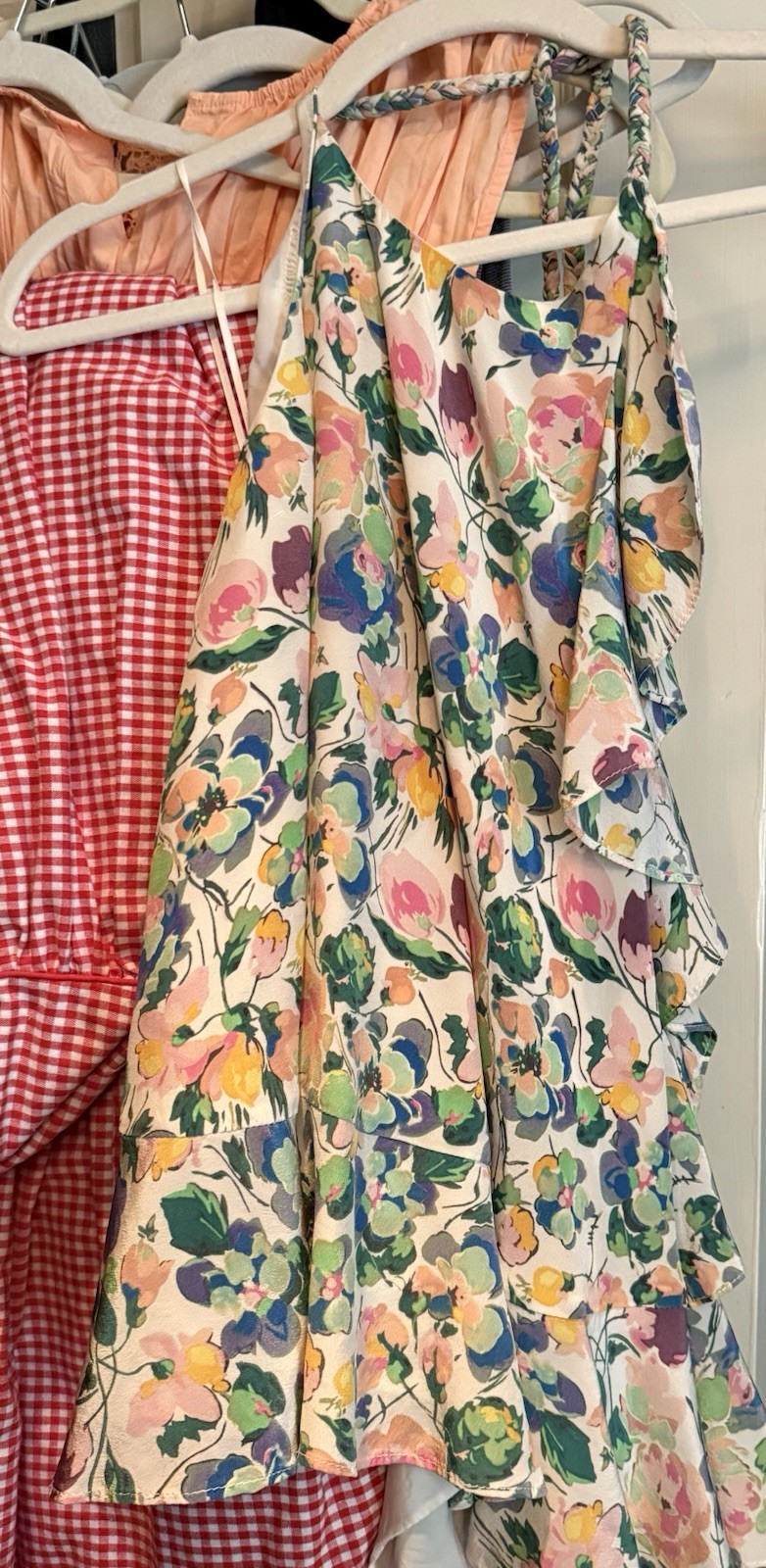 NWOT AMUR women’s floral multi color halter neck blouse sz XS