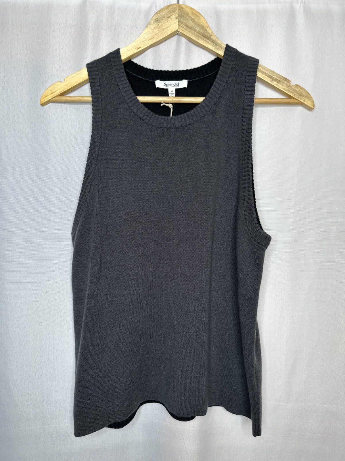 NWT Splendid Women’s Isla Reversible Sweater Tank, MEDIUM Elevated Minimalist