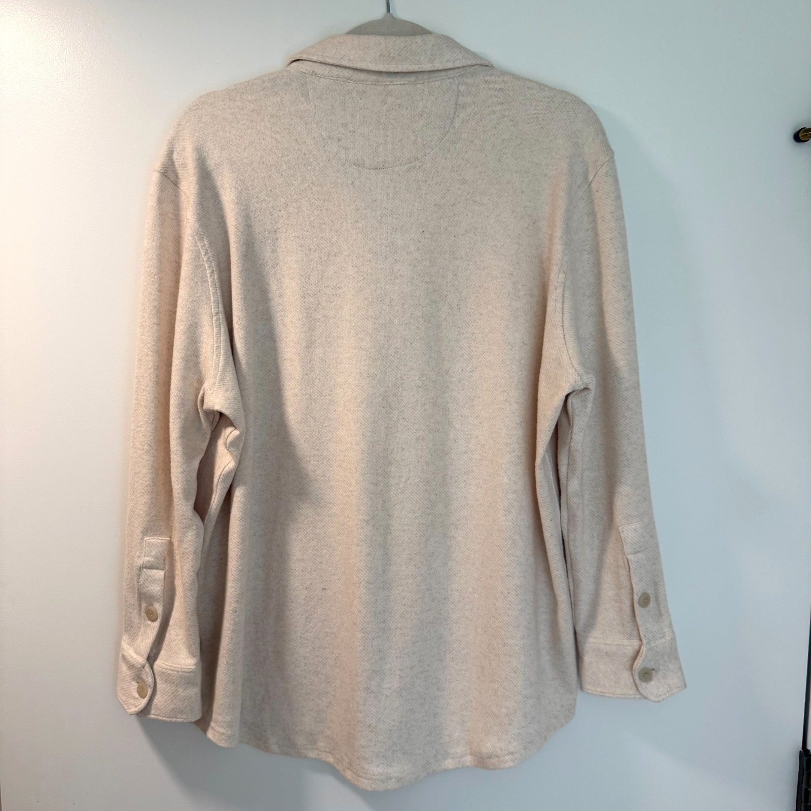 Johnnie-O Women’s Size Medium Pricilla Button Front Knit Shirt Vanilla NWT