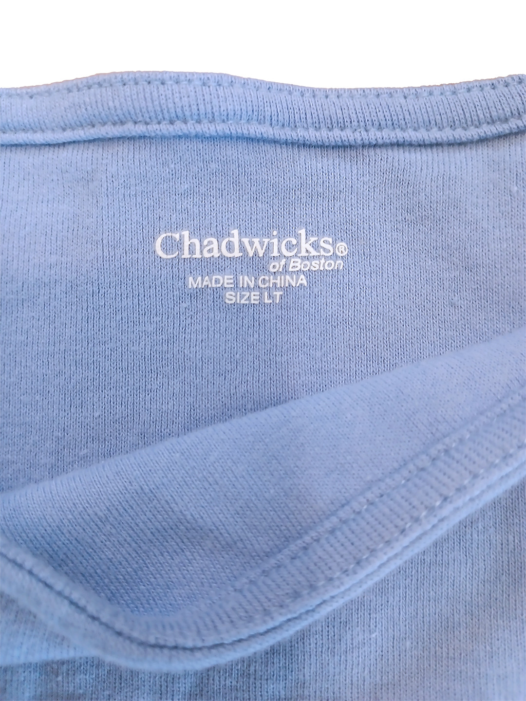 Chadwick’s of Boston Blue Boatneck 3/4 Flare Sleeve Jersey Top – Size L Tall
