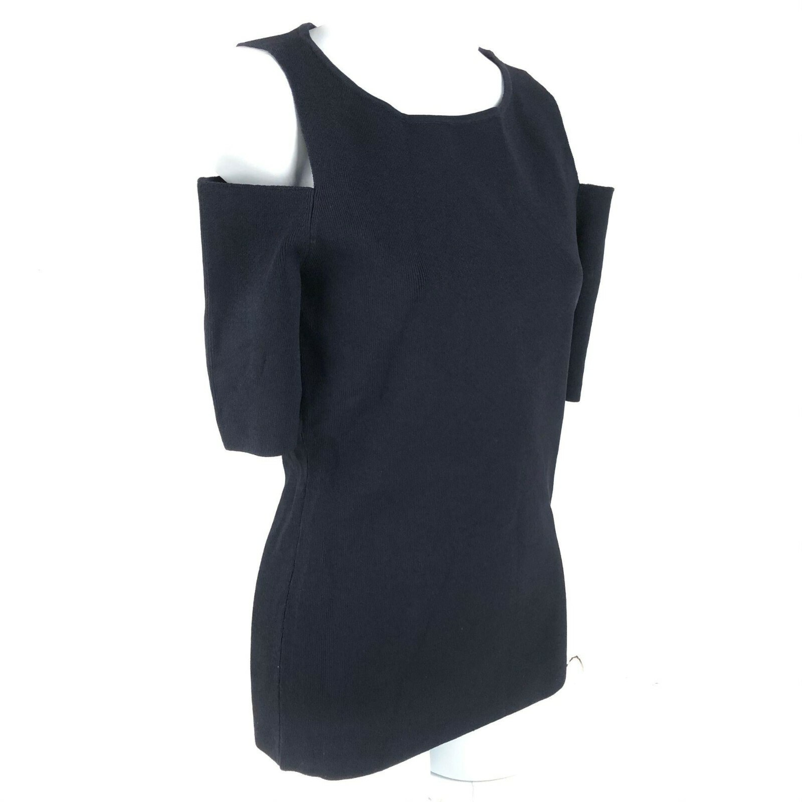 $179 New Nordstrom Classiques Entier Cold Shoulder Top In Navy Size XS