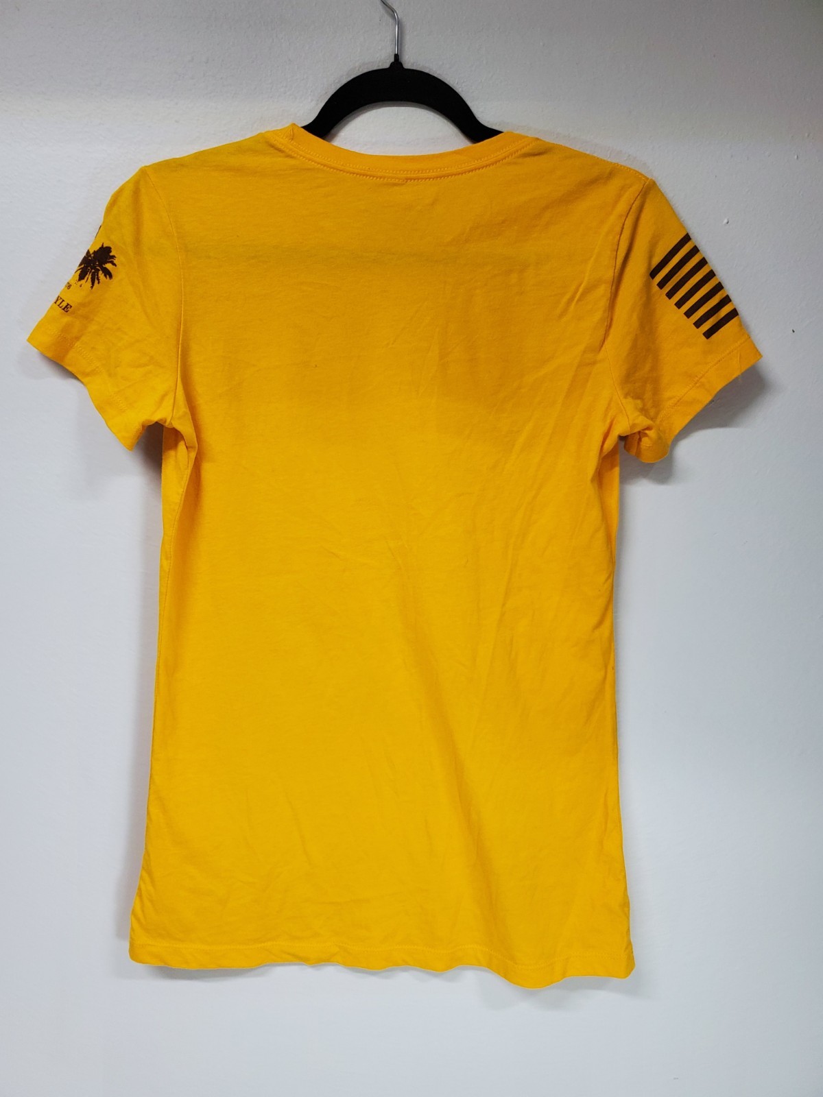 Grunt Style Club Don’t Tread On Me Short Sleeve Yellow Logo T-Shirt Large Womans
