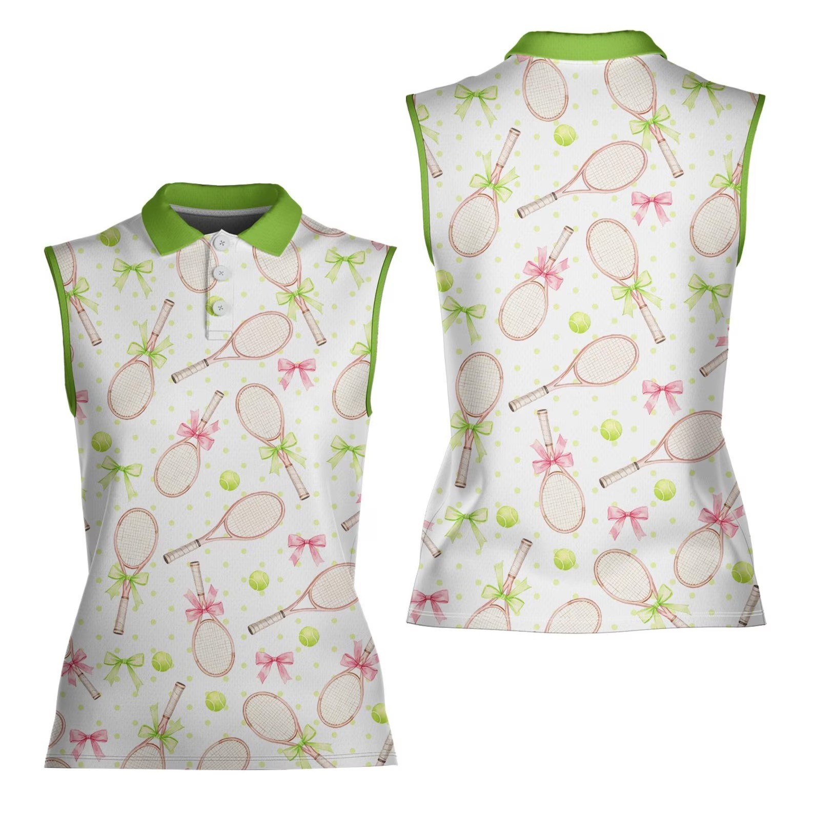Tennis Polo Women Sleeveless Racket Golf Shirt Sport Summer Top