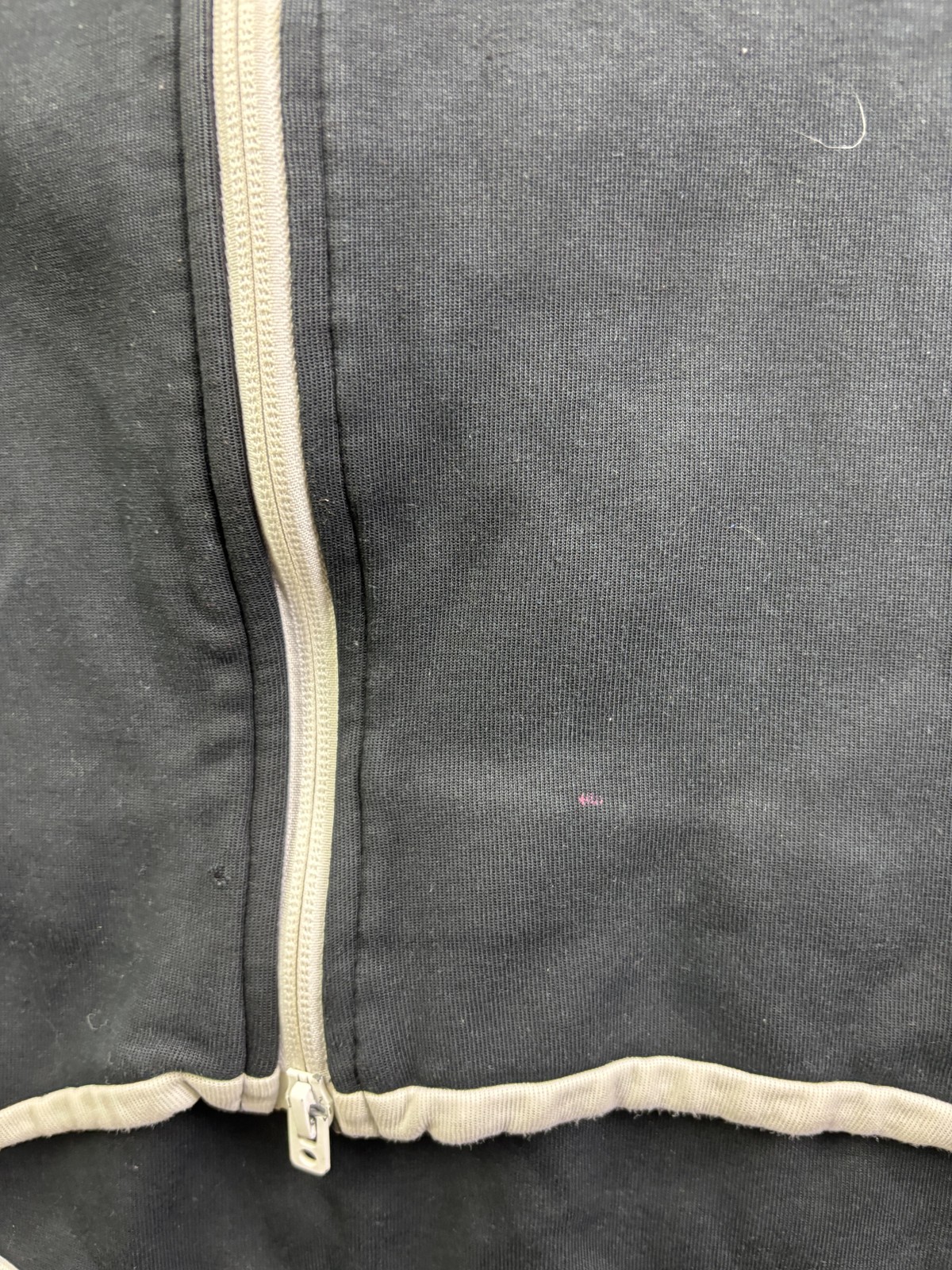 Nike Hoodie Womens XS Black Fleece Full Zip Swoosh Logo Zip Pockets High Low Hem