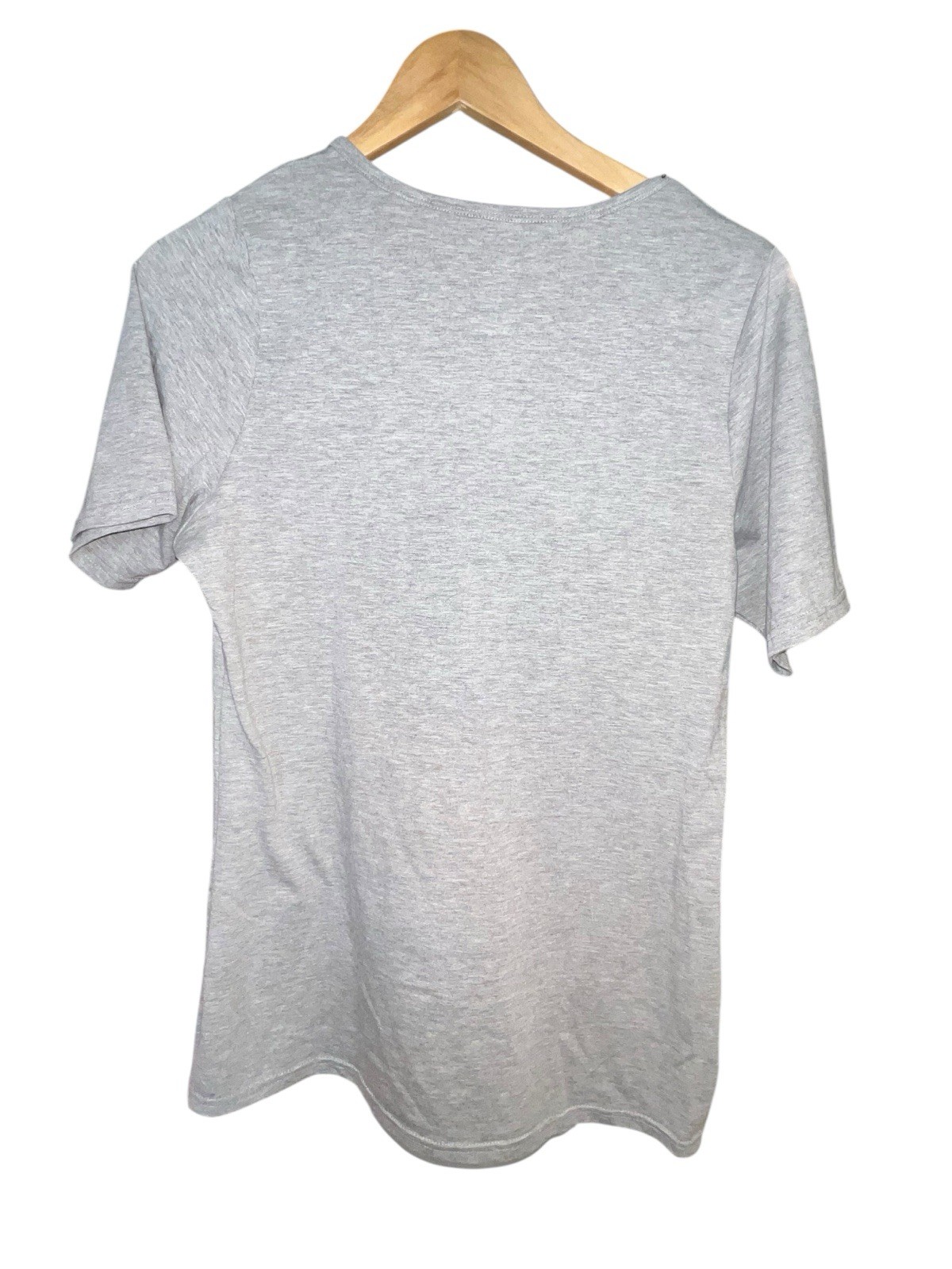 Kalon Heather Gray Short Sleeve Stretch Tee Shirt Women’s Large