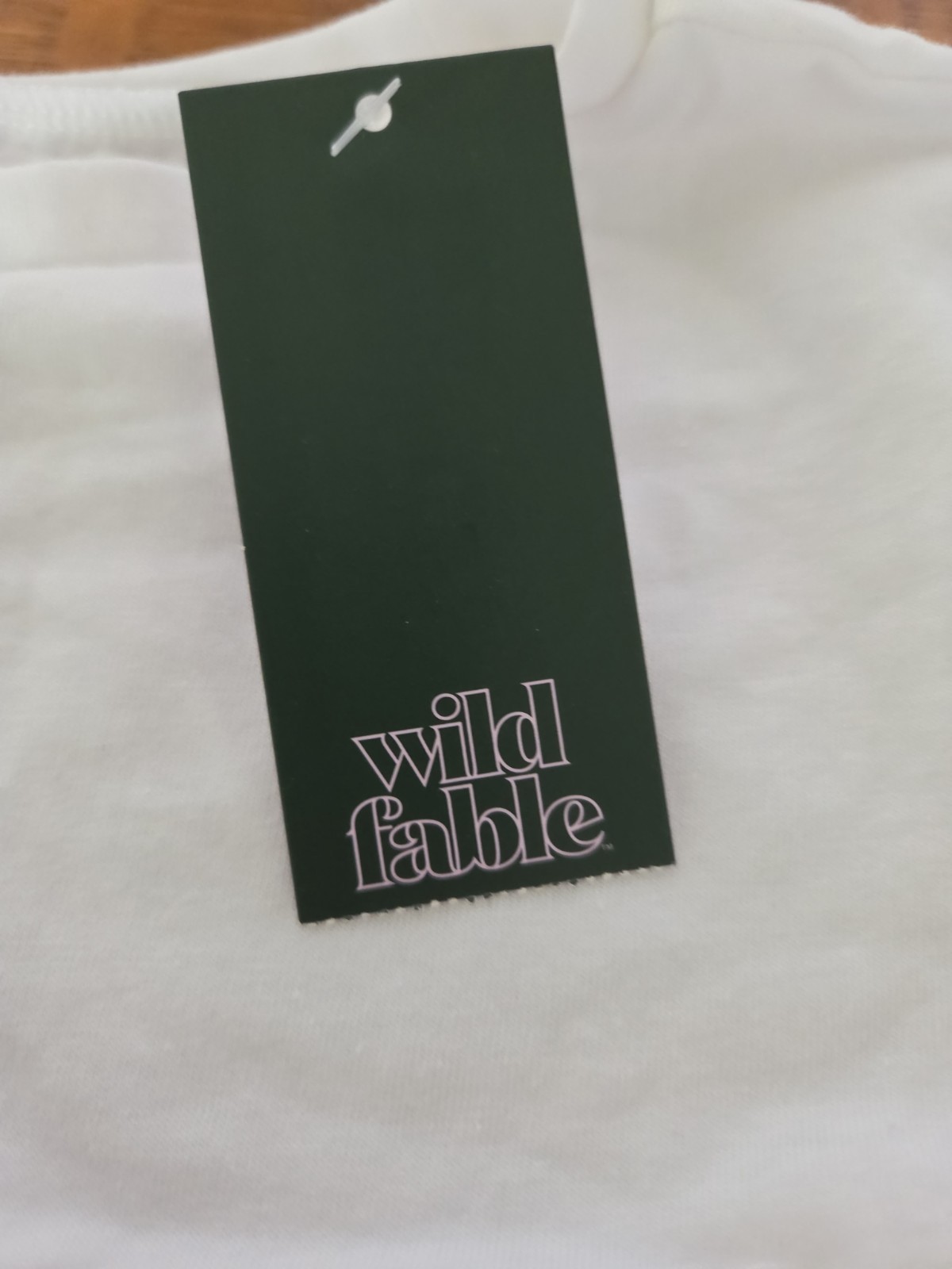 NWT Womens Wild Fable Crop Top Short Sleeve White Size XS