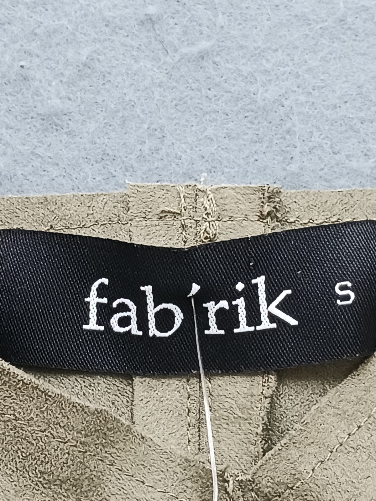 fab’rik Women S Camisole Tan Faux Suede V-Neck Spaghetti Strap Stretch Casual