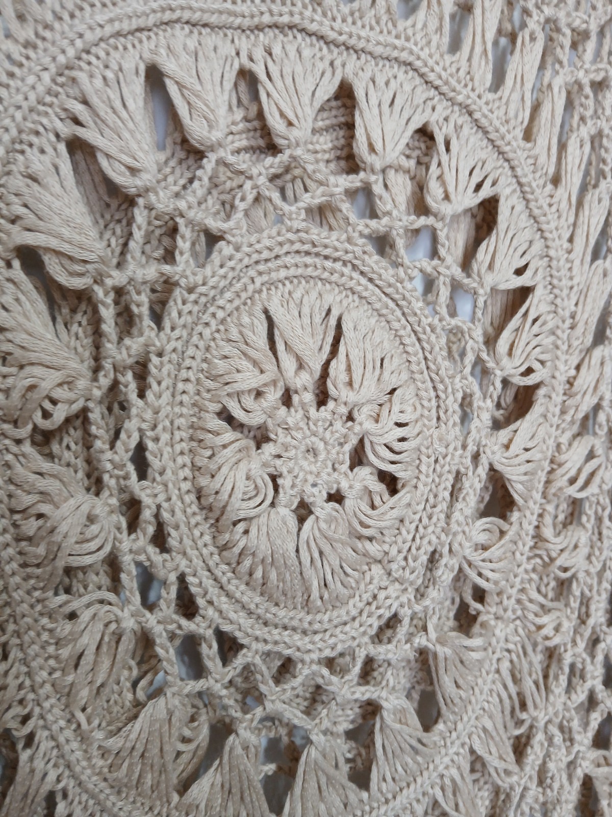 Questions by Say What sz M Crochet Top y2k beachy boho bohemian fairy 90s