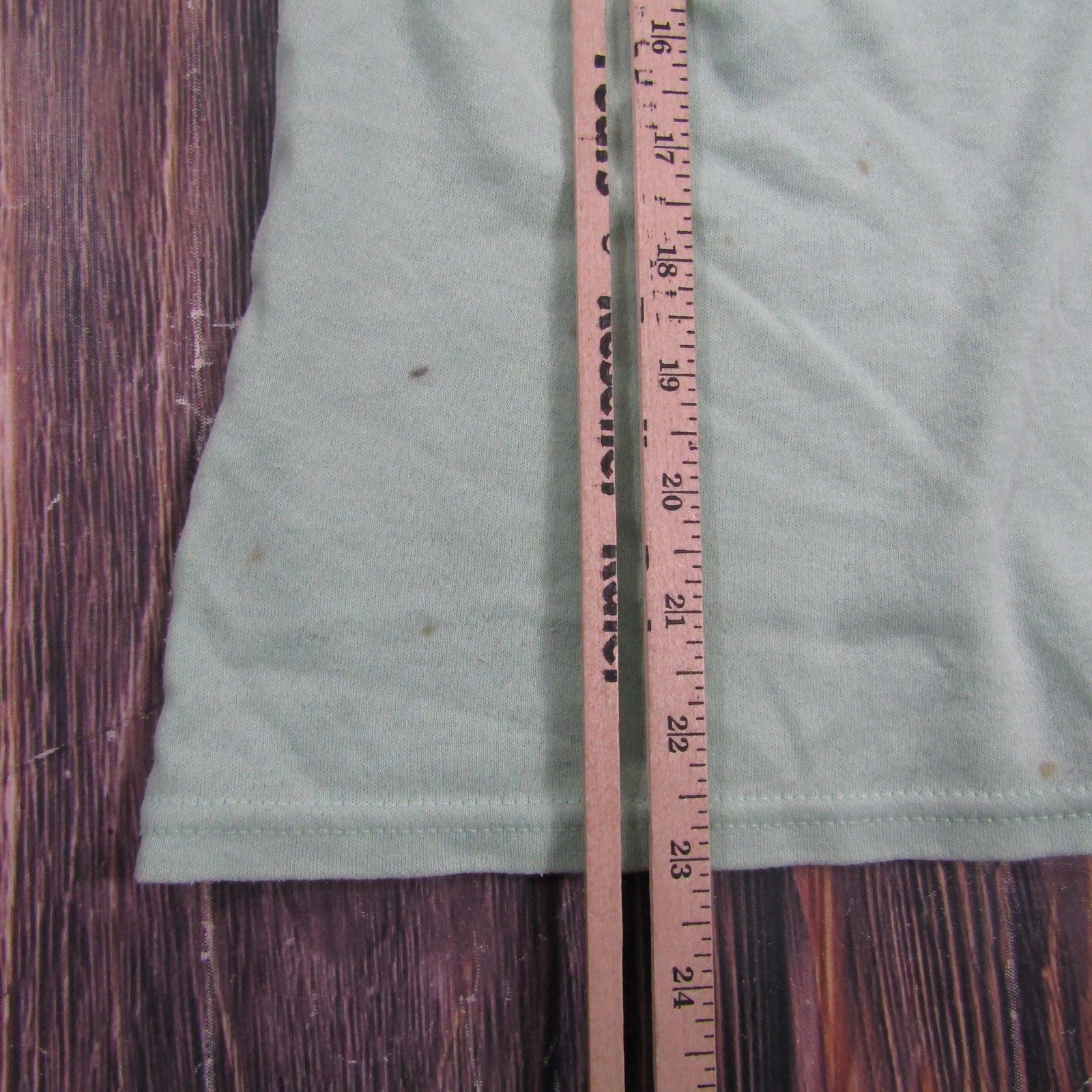 Basic Editions T-Shirt Womens L Green Crochet Jersey 90s Granny Core Vintage