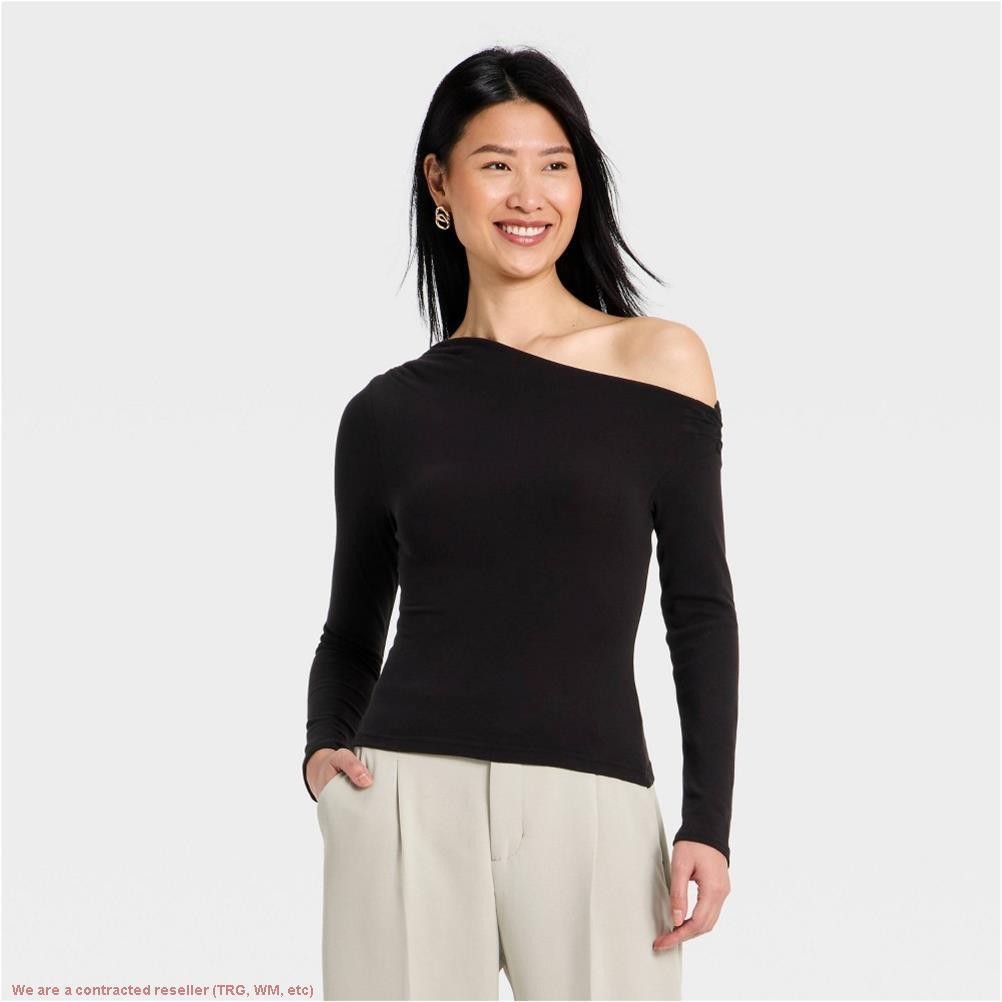 Women’s One Shoulder Asymmetrical Knit Ribbed Top XL *SEE DEAL!!!*