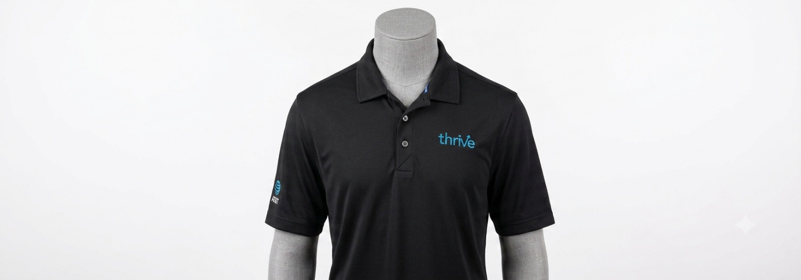 Cutter & Buck XXL Polo Shirt Black Short Sleeve AT&T Thrive Corporate Golf