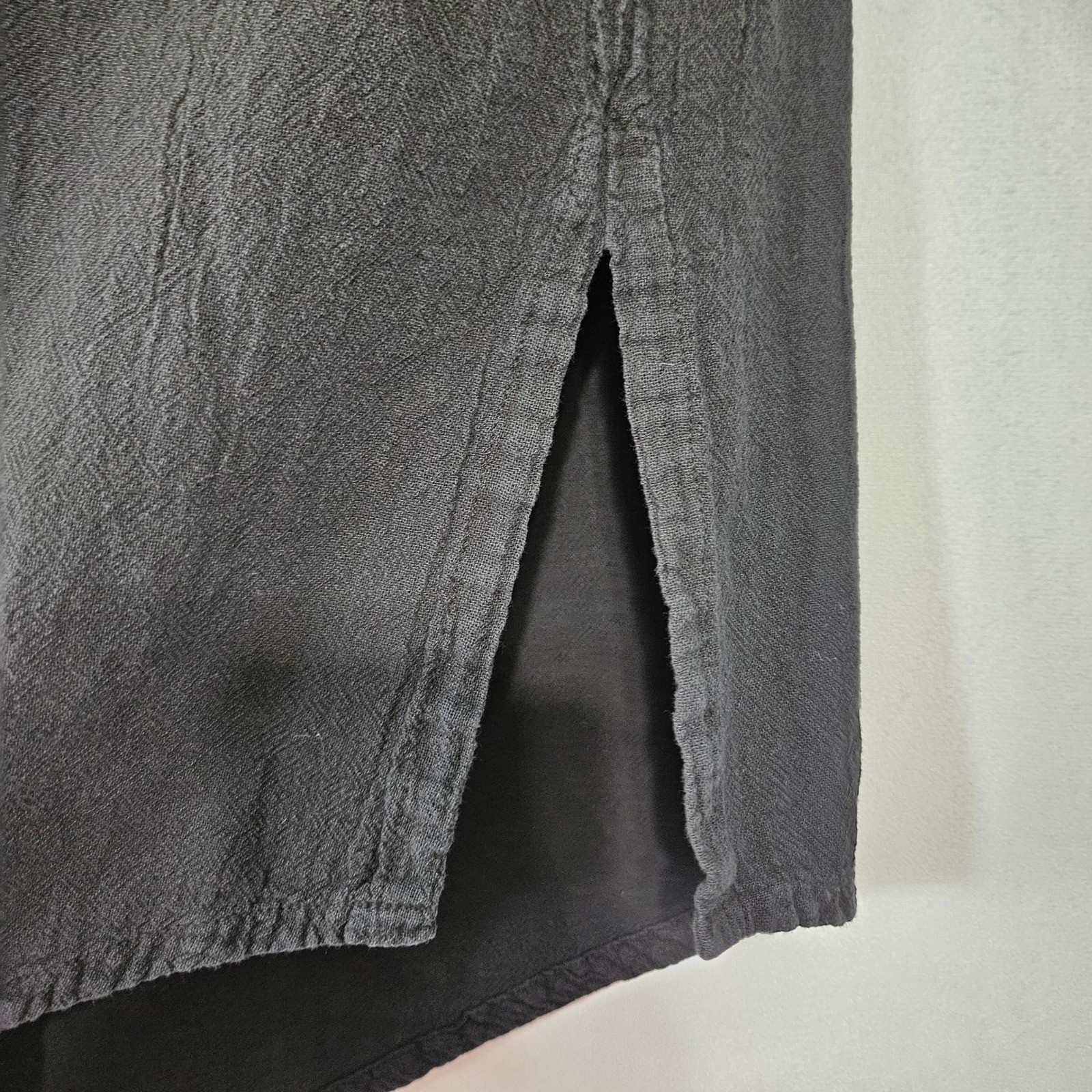 Oh My Gauze Top 2 Black Cowl Neck Asymmetrical Sleeveless Cotton Boho Minimalist