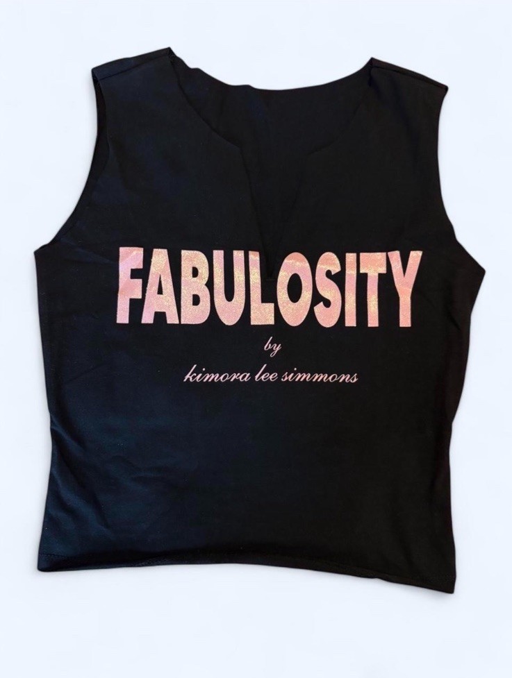 Baby Phat Black Crop Top “FABULOSITY”
