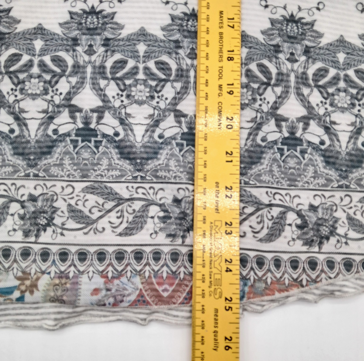 Sundance Creative Type Mesh Overlay Top Size S Stretch Boho Floral Layered Artsy