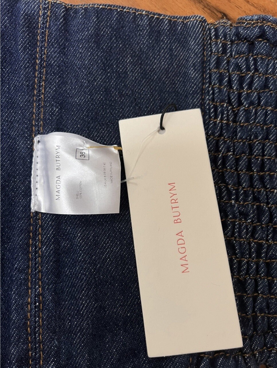 Magda Butrym Denim Corset/ Bustier. BNWT. FR36