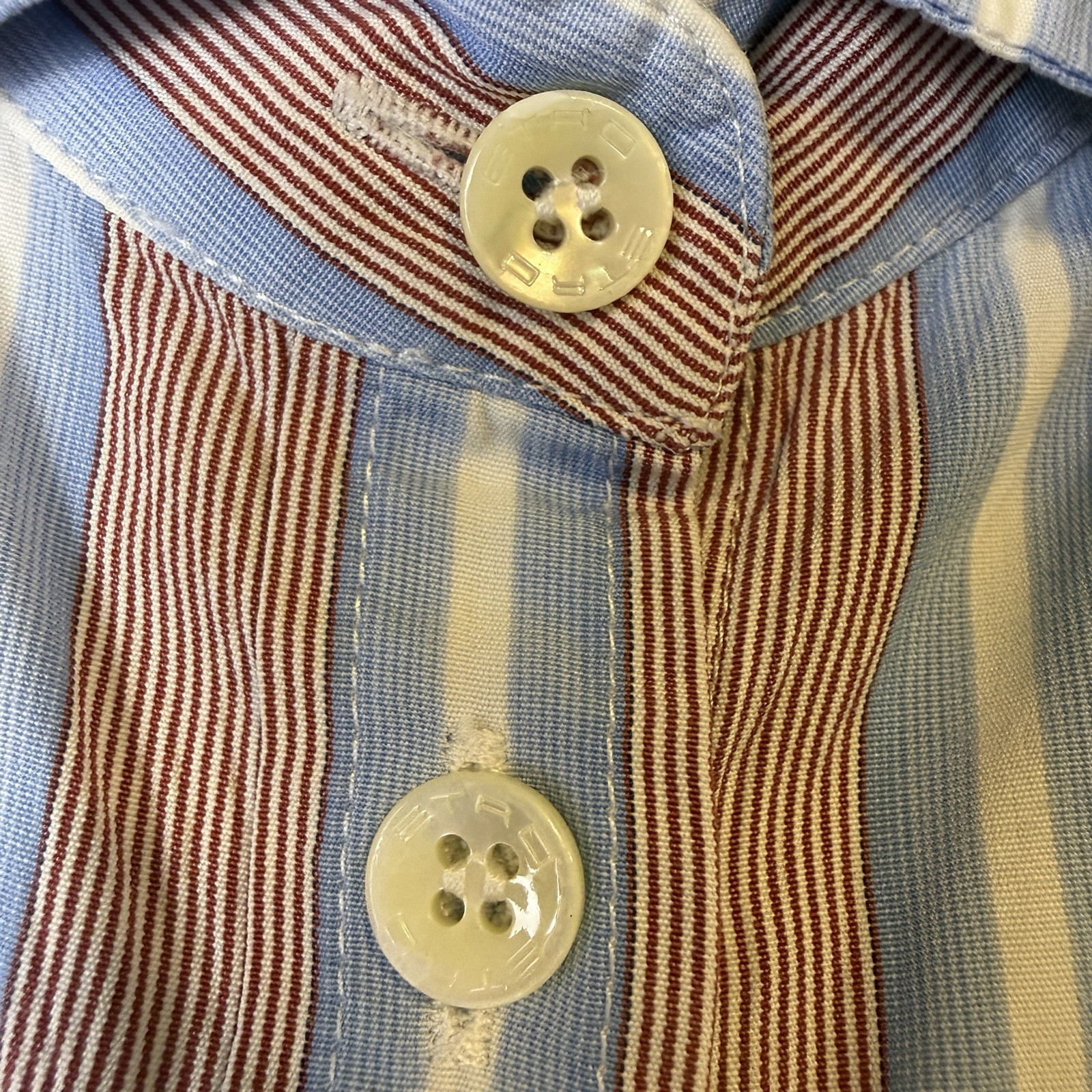 Etro Women’s fine cotton Silhouette tailored striped shirt sz 42 US M Multicolor