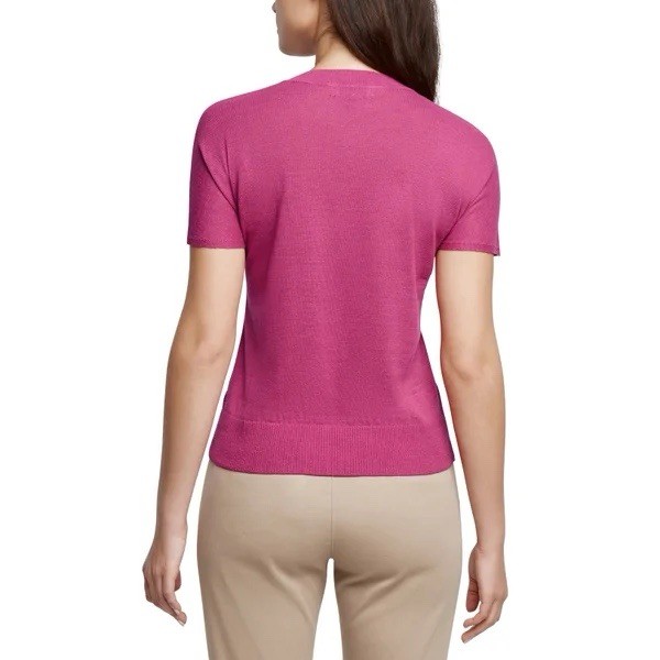 Banana Republic Women’s Linen Blend short sleeve top Crew neck fit T Shirt