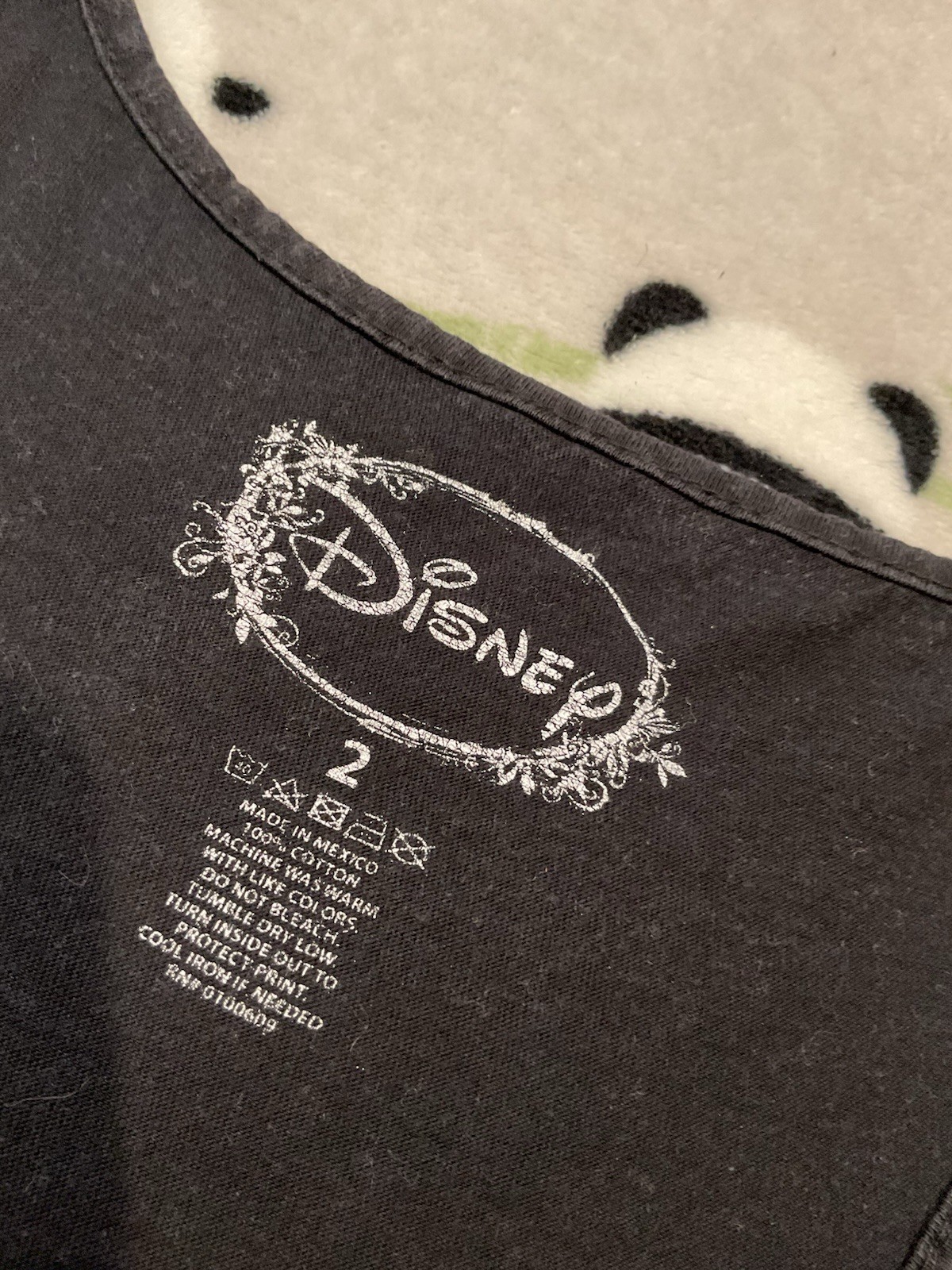 Disney Maleficent Women’s Tank Top Size 2 Black Graphic Print Racer Back