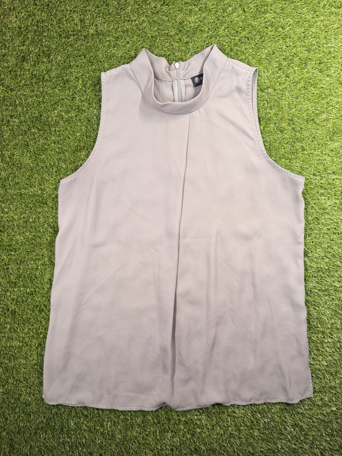 Versona Top High Neck Sleeveless Blouse Grey Women’s L
