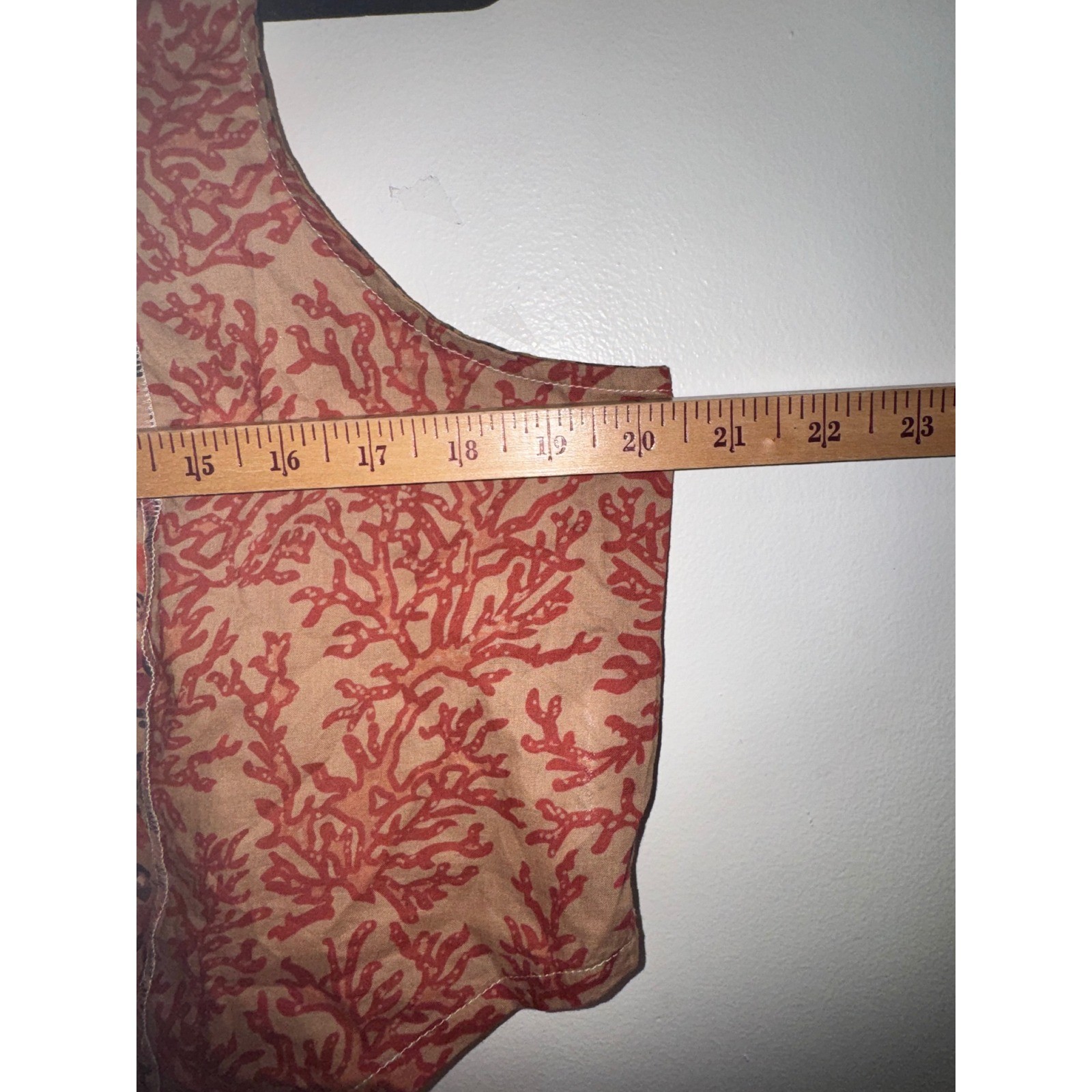 Earthbound Trading Co Patchwork Handkerchief Hem Crop Top Floral XL Boho Tank