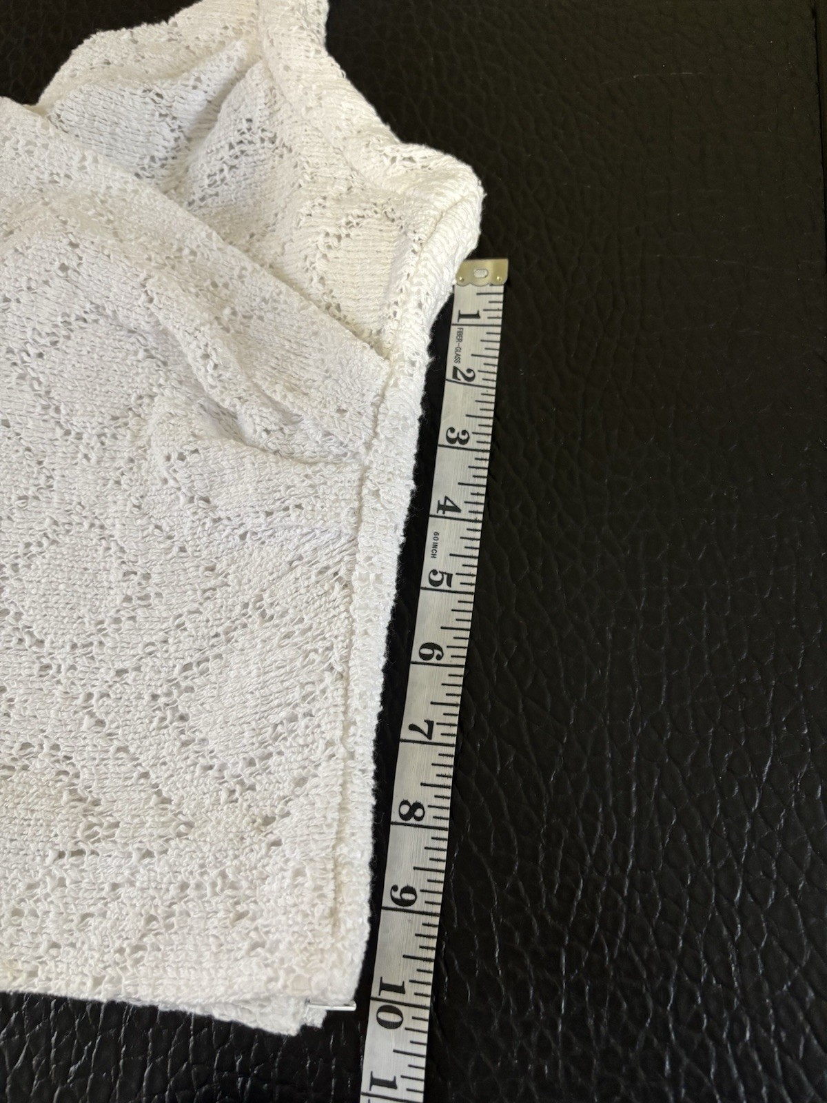IRO Crochet Halter Cropped Tank Top Tie V-Neck White Size 38