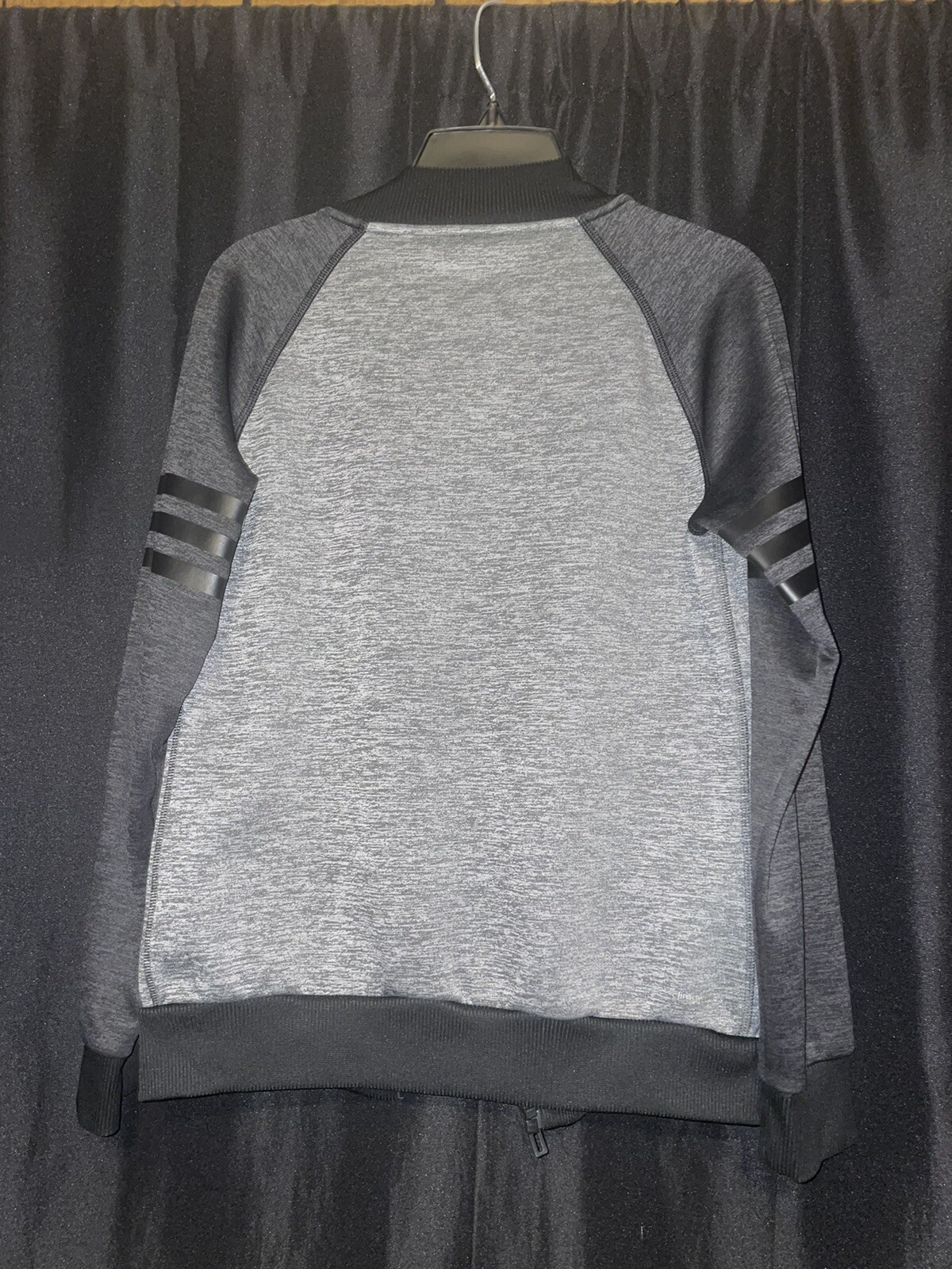 girls adidas grey and black jacket