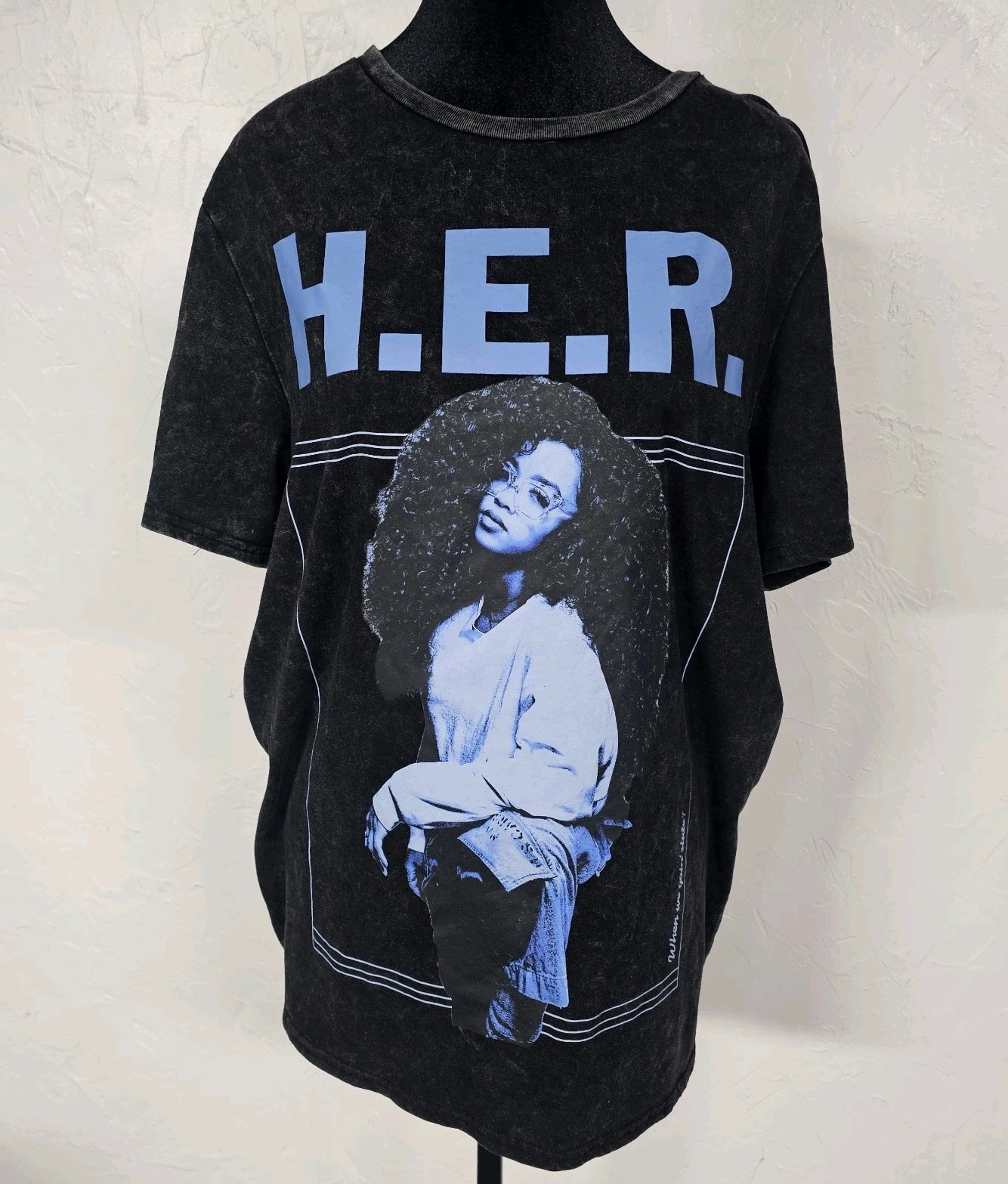 H.E.R. T-shirt Size L When We Going Slide Super Soft Gabriella Sarmiento