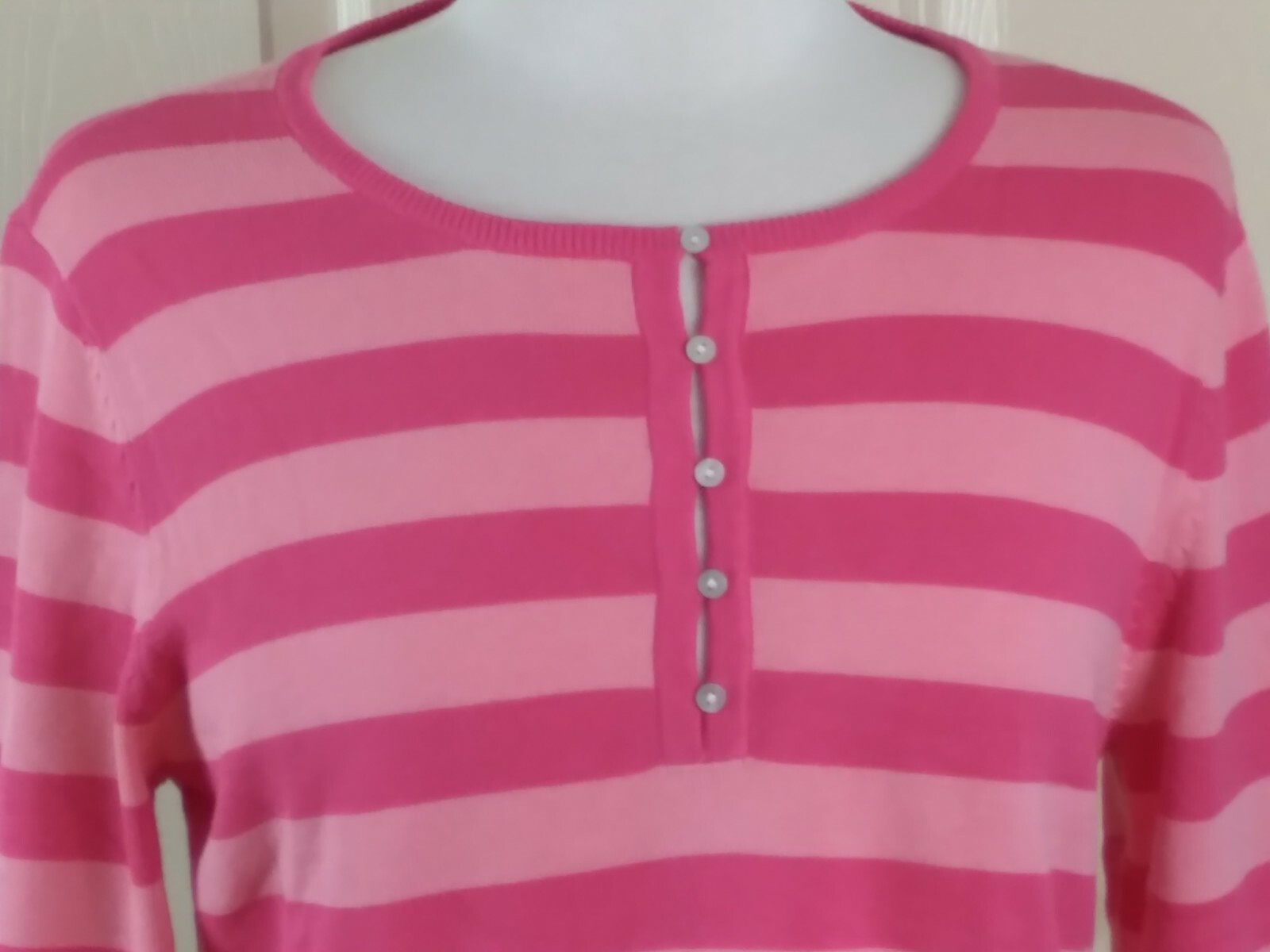 Covington Women’s Top Large (14-16) Pink 100% Cotton New NWT