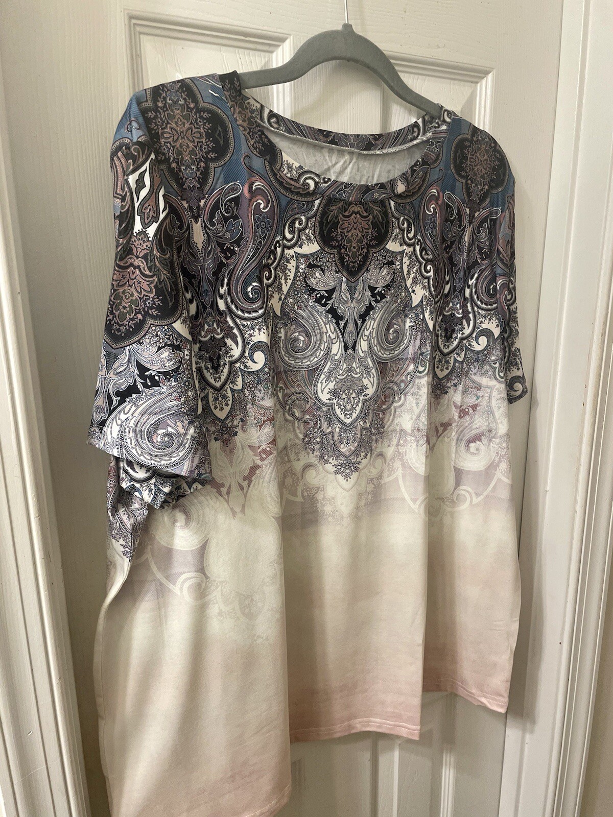 TWO Very Comfortable Pretty stylish Ladies Multi Color Ombré Hint Casual Tops.