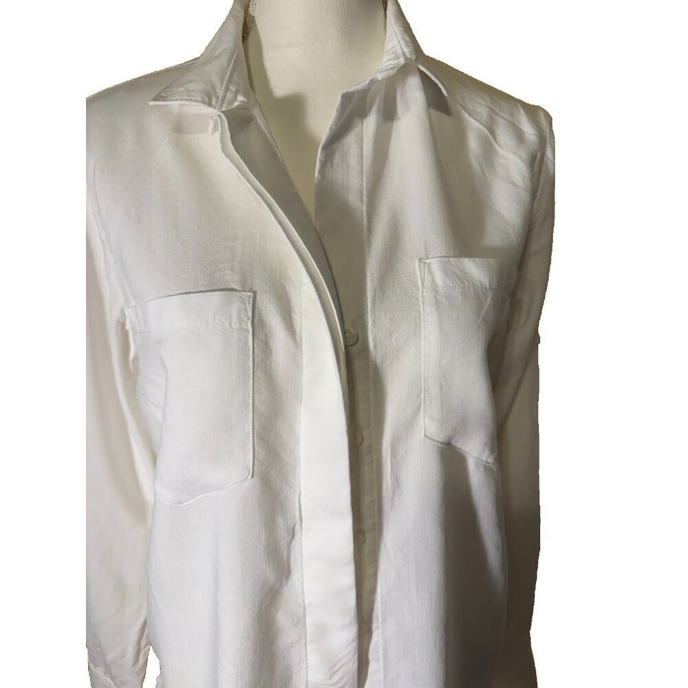 Cloth & Stone Blouse Chic Roll Tab Sleeve Career Sustainable Substantial Small
