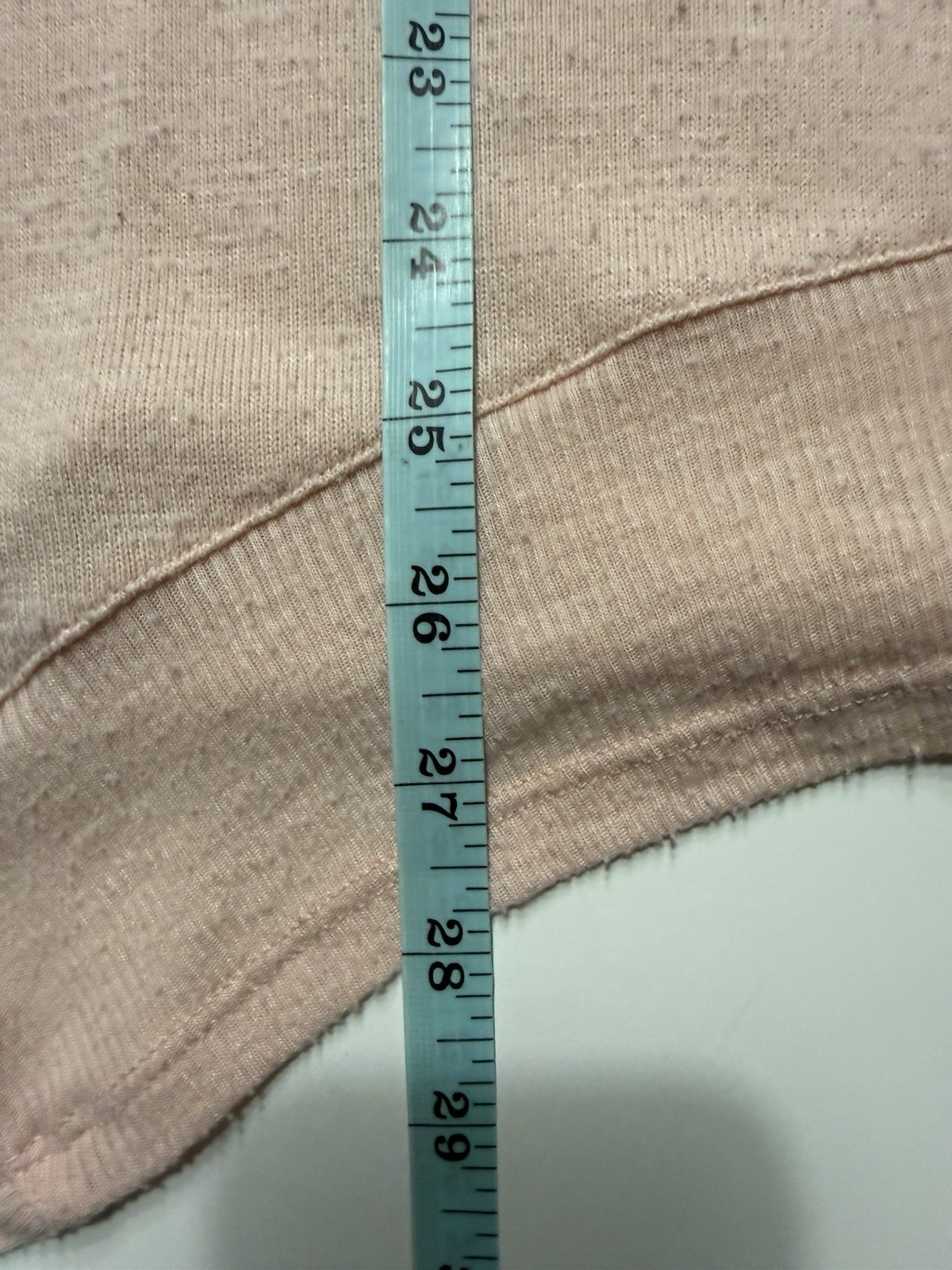 Faded Glory Pink Blush Asymmetrical Hem Knit Top XL 16-18