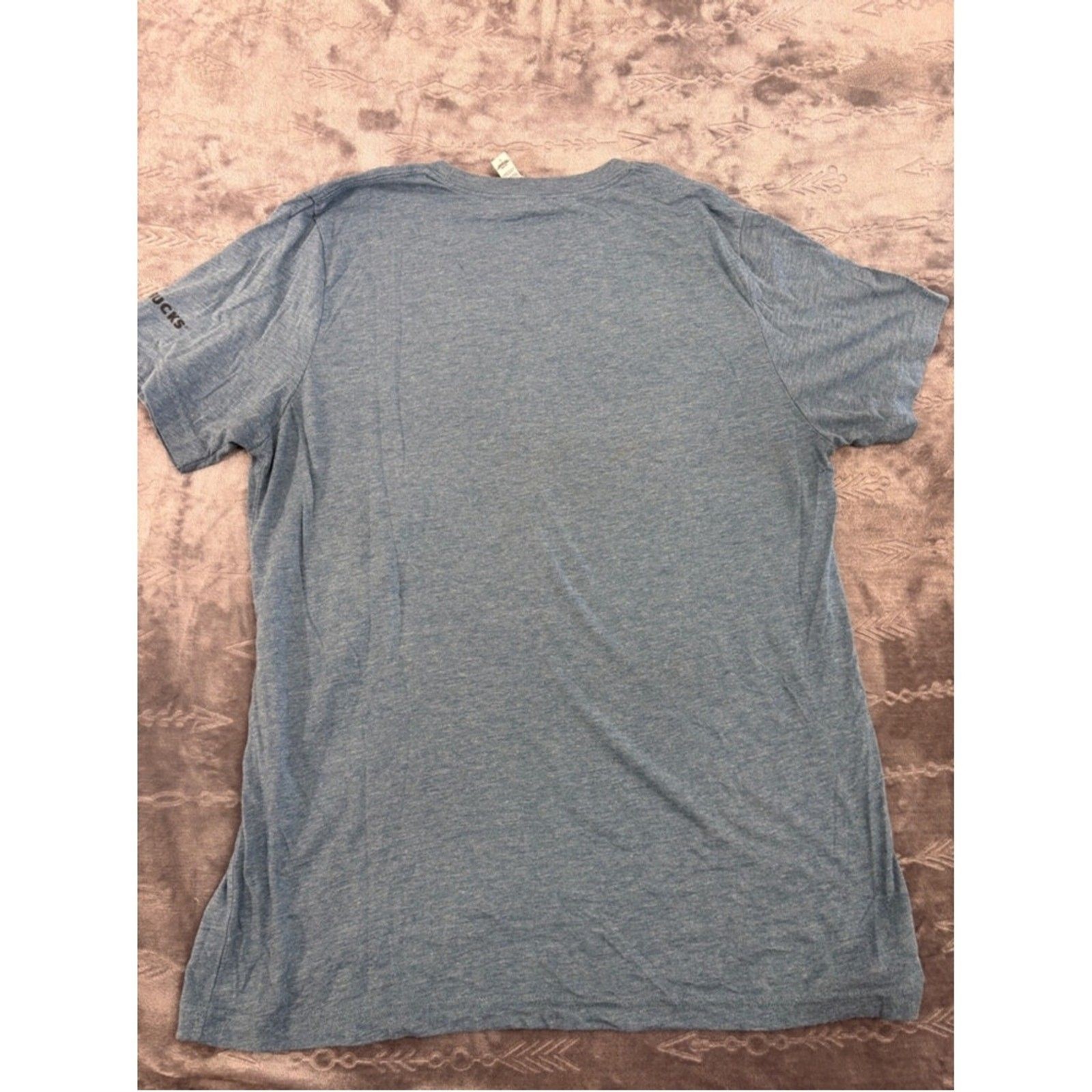 Starbucks Mermaid Graphic Tee Women’s L – Blue Coffee T-Shirt