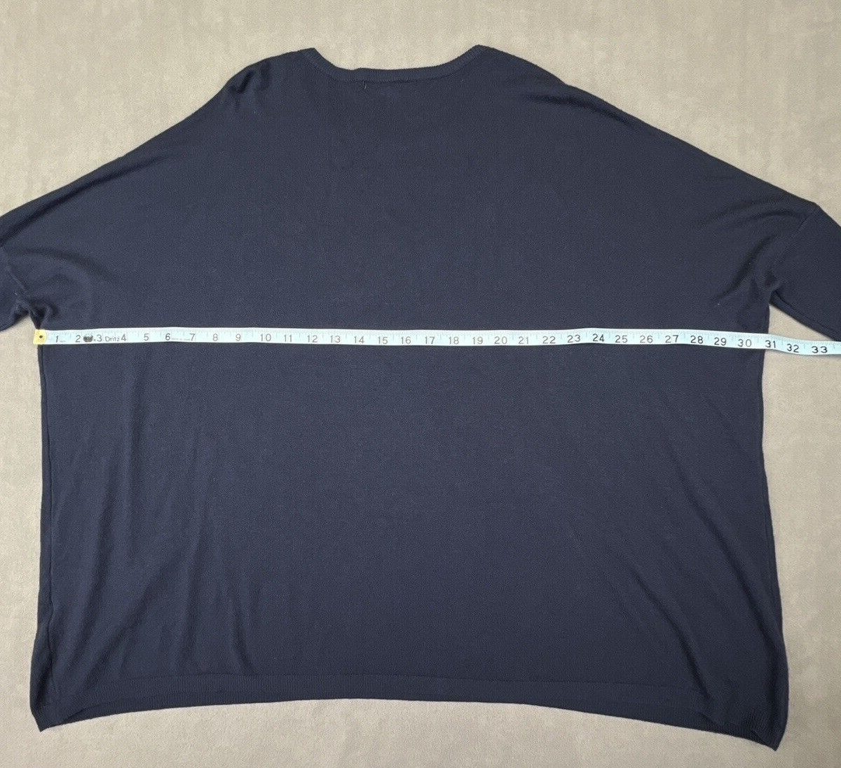 Meo Meli Knit Sweater One Size Top Dolman Sleeve Minimal Lagenlook (Cashmere?)