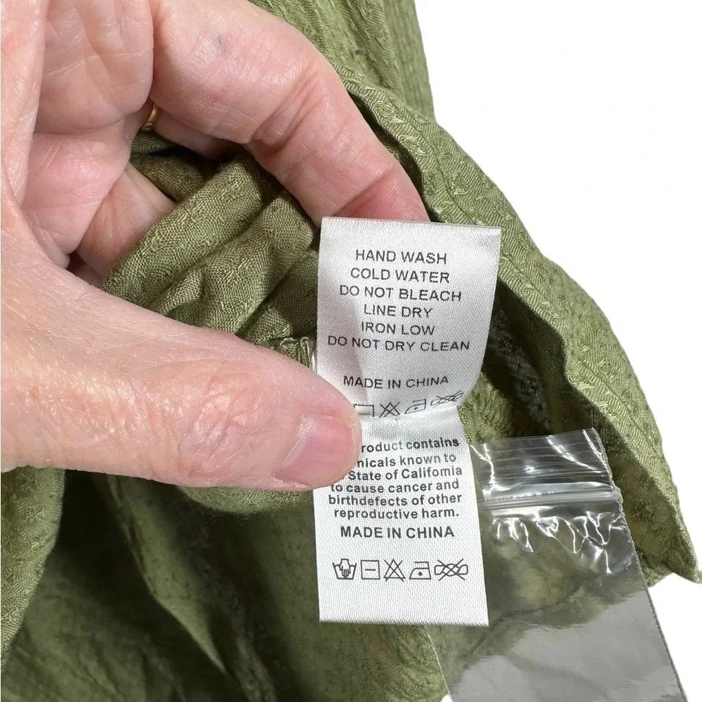 Promesa NWT Prairie Collar Green Button Front size Small NWT Feminine Girlie