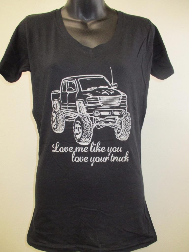 New Southern Charm “Truck” Womens Size S Small Black Shirt