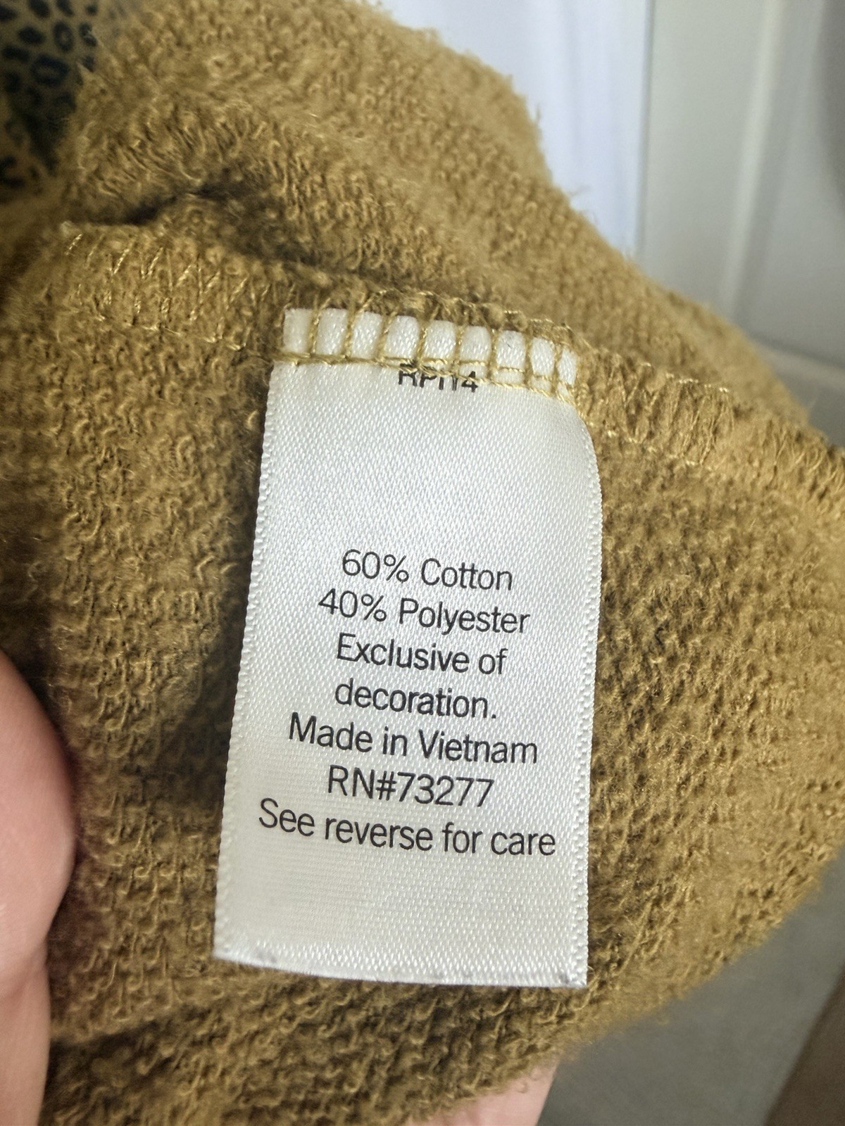 Nine West Women’s XXL Tan/Black Animal Print Crew Neck Puff Sleeve Sweatshirt