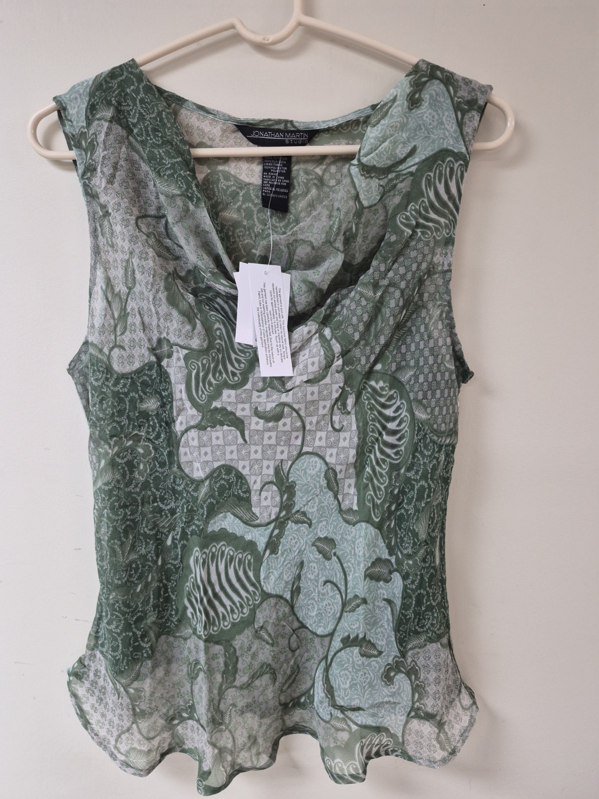 Vintage Jonathon Martin Overlapping Camisole Women’s Size L Sag