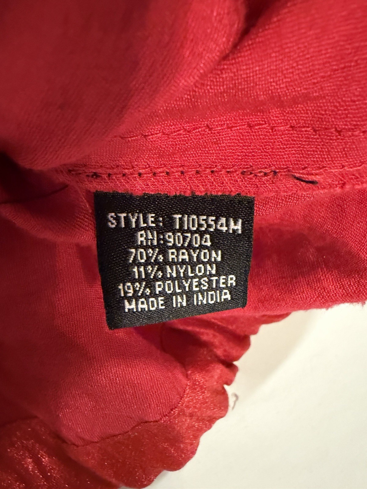 Linear Brand Red Textured Button-Front Utility Jacket Blouse Top Size Large Y2K