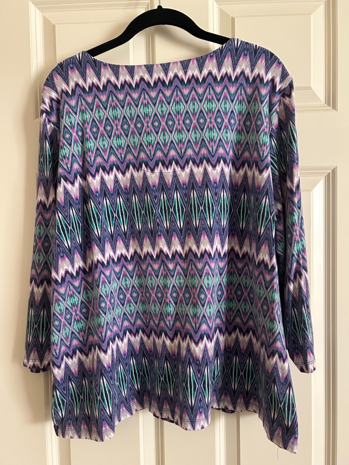 Ruby Rd 2x V neck top pink/purple/green