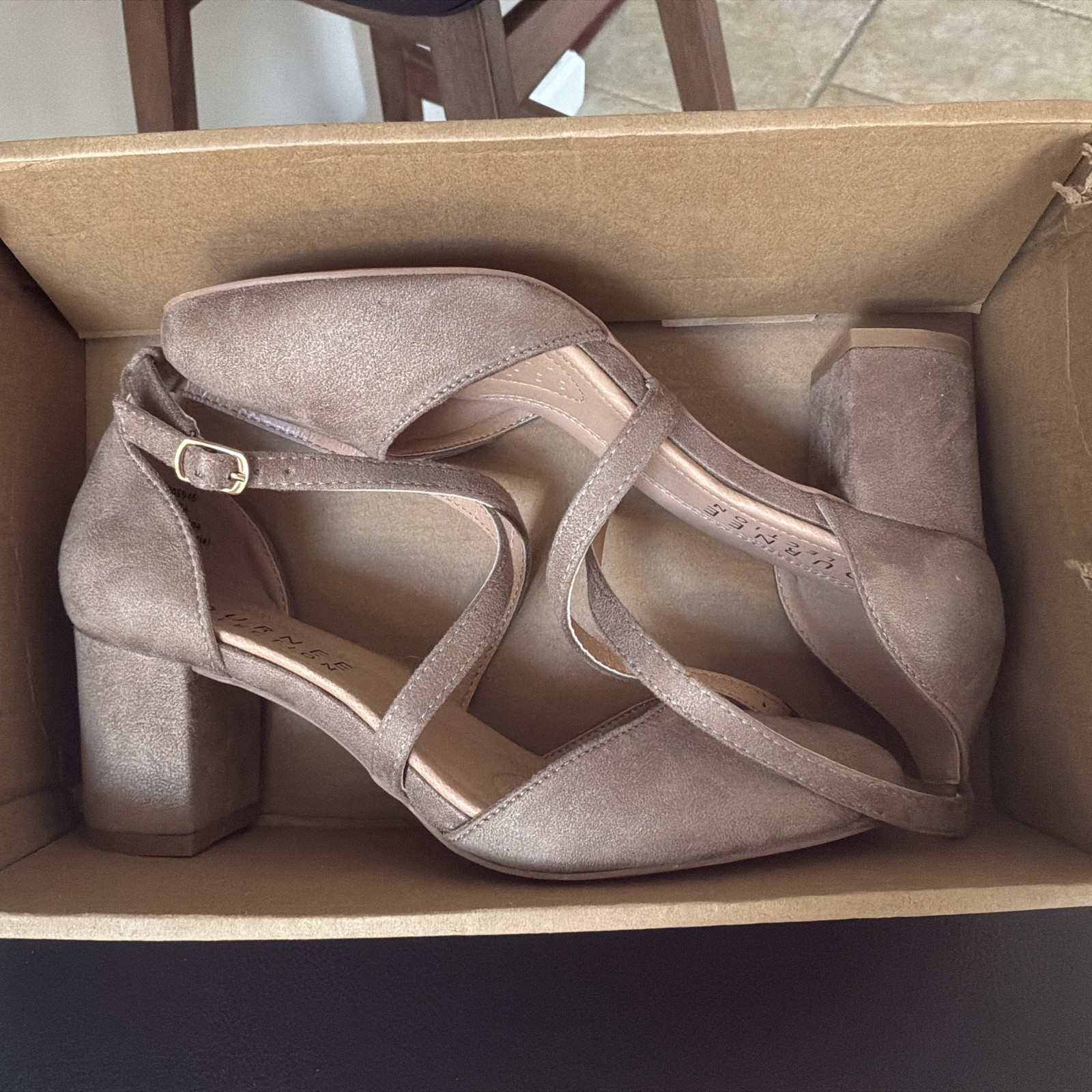 Journee Collection Taupe 6.5 Medium Womens US