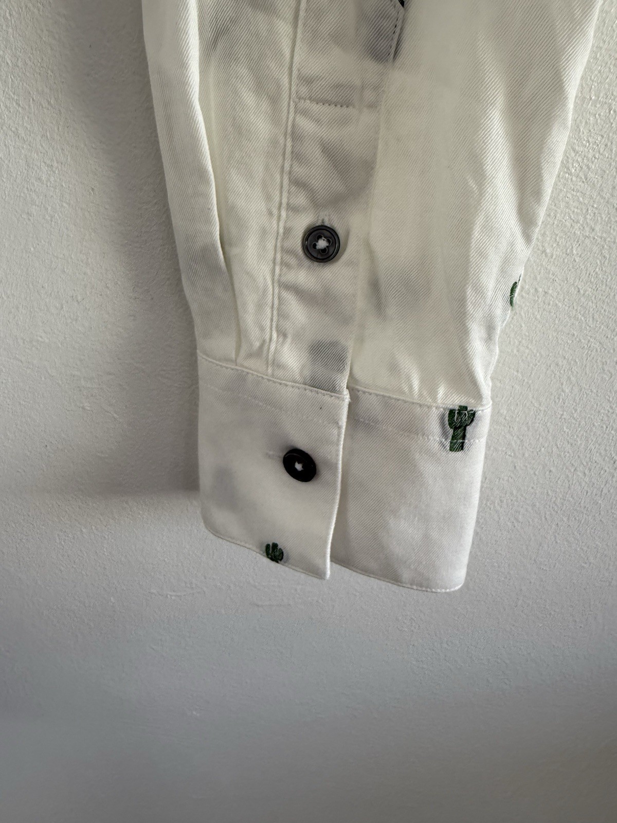 Paul Smith x Gufram Shirt Womens 38 Large Blouse White Cactus Print Button Up