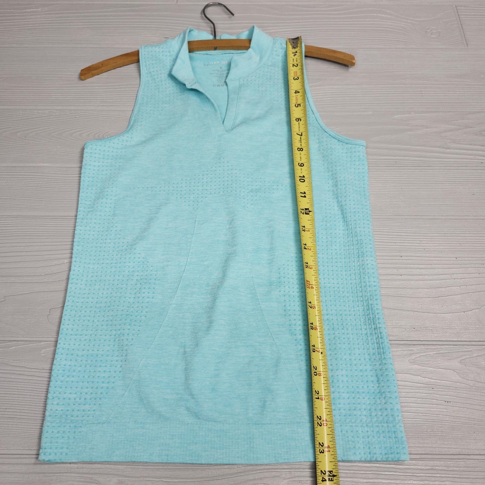 Sport Haley Blue Racerback Polo Shirt Womens Size Small NWT
