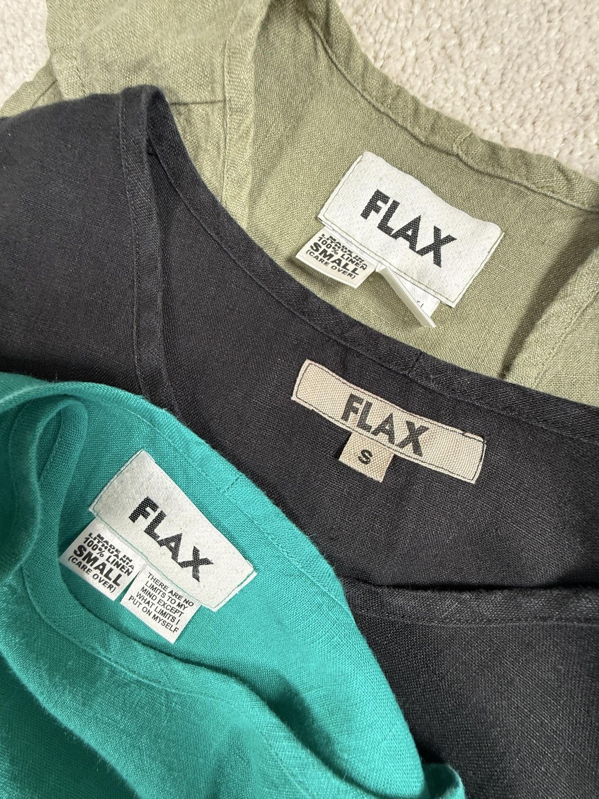 FLAX Tank Top Women S Green Black Blue Linen Sleeveless Coastal Beachy Minimal 3