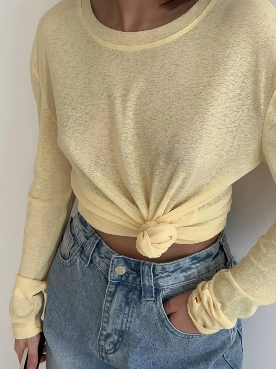 2025 Basic Soft T Shirts Women Summer Autumn Long Sleeves Loose Bottom Tees Ladi