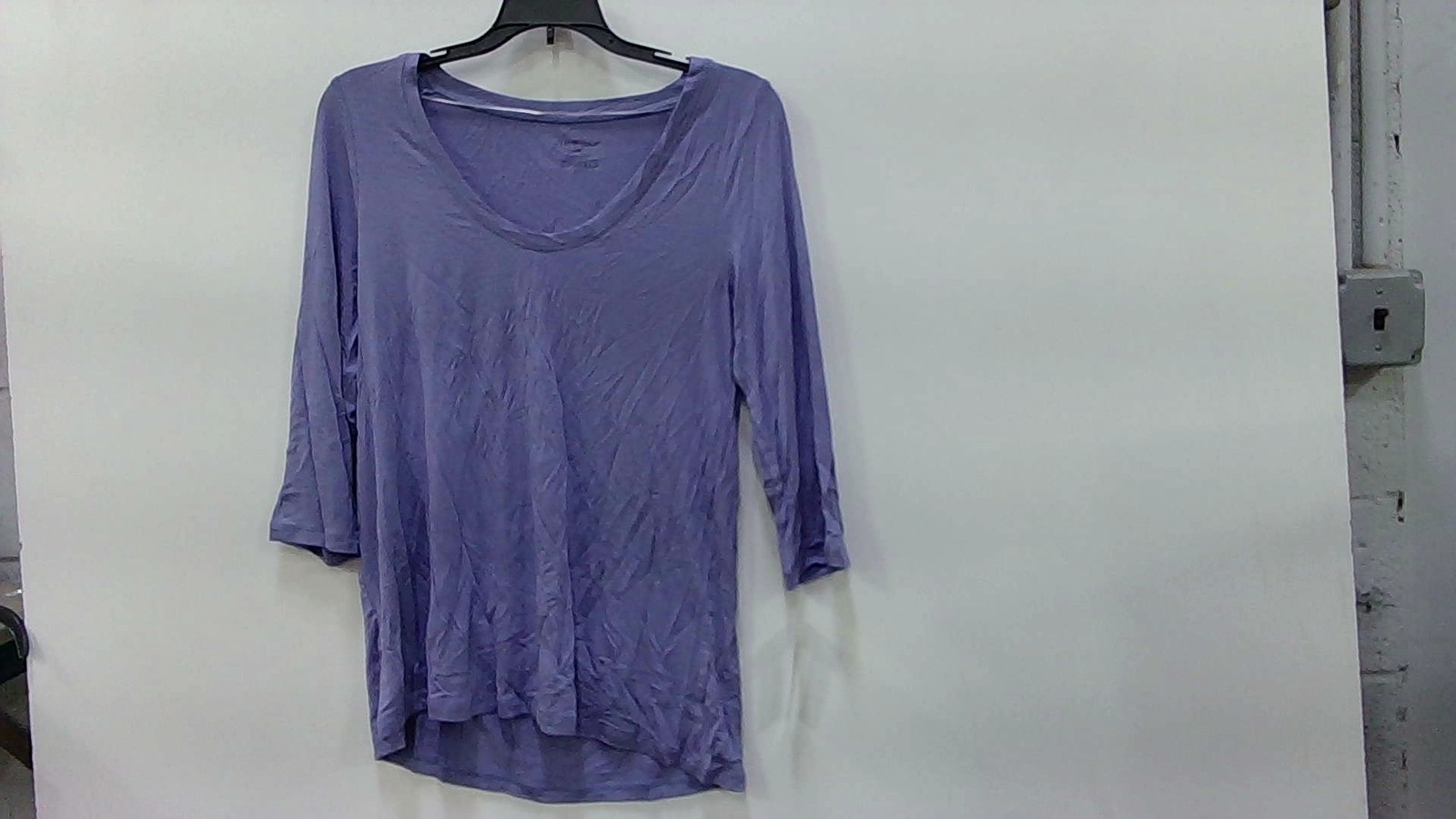 HUE Women’s Purple 3/4 Sleeve T-shirt Pajama Top Women’s Size Medium
