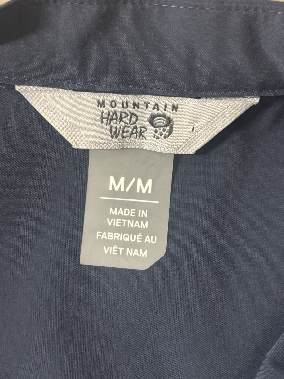 Mountain Hardwear Canyon Pro Popover Shirt Sz M Hike Outdoor Gorpcore UPF 50