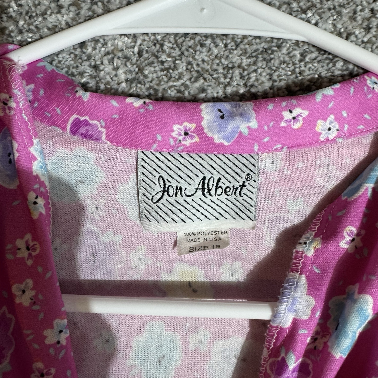 Vintage 90s Top Womens Size 16 Cottagecore Pastel Popover Floral Boho USA Made