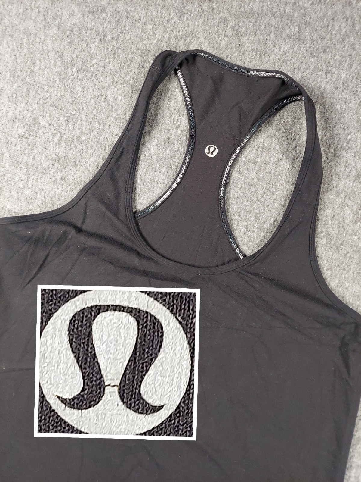 Lululemon Swiftly Tech 2.0 Tank Top Womens Medium Black Racerback Athleisure EUC