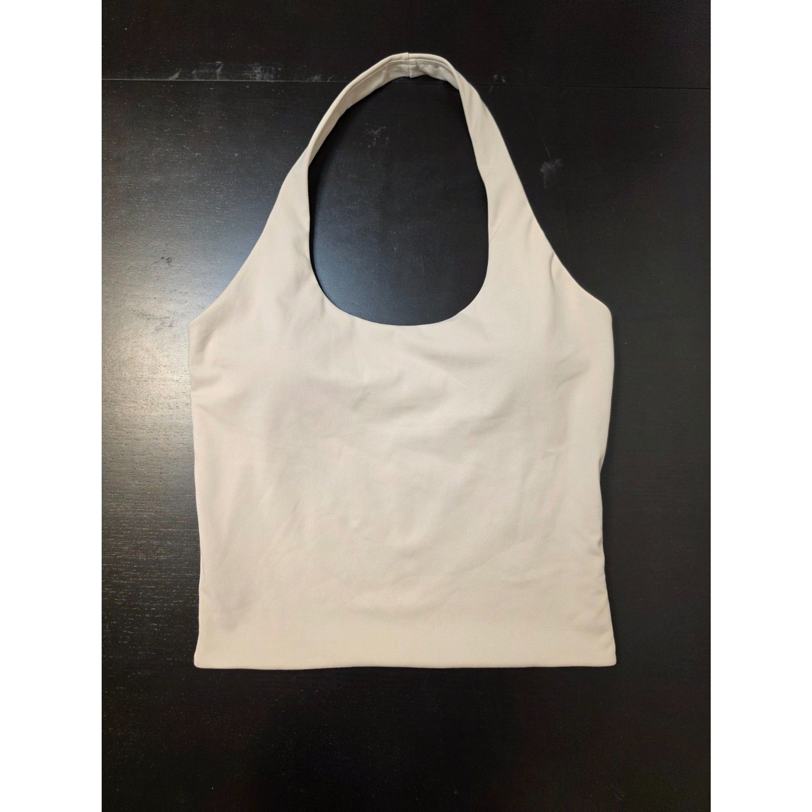 Milk + Honey Women’s Cream Halter Crop Top w/ Removable Pads